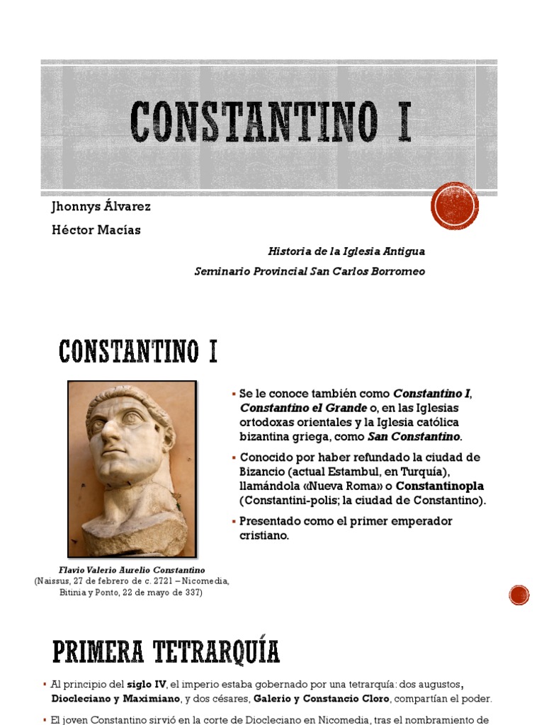 Constantino: Emperador y Cristianismo | PDF | Constantino el grande ...