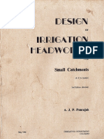 Design of Irrigation Headworks For Small Catchments