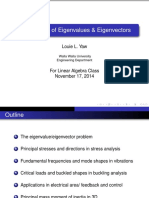 Applications of Eigenvalues & Eigenvectors in Engineering