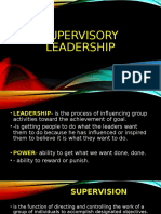 Supervisory Leadership