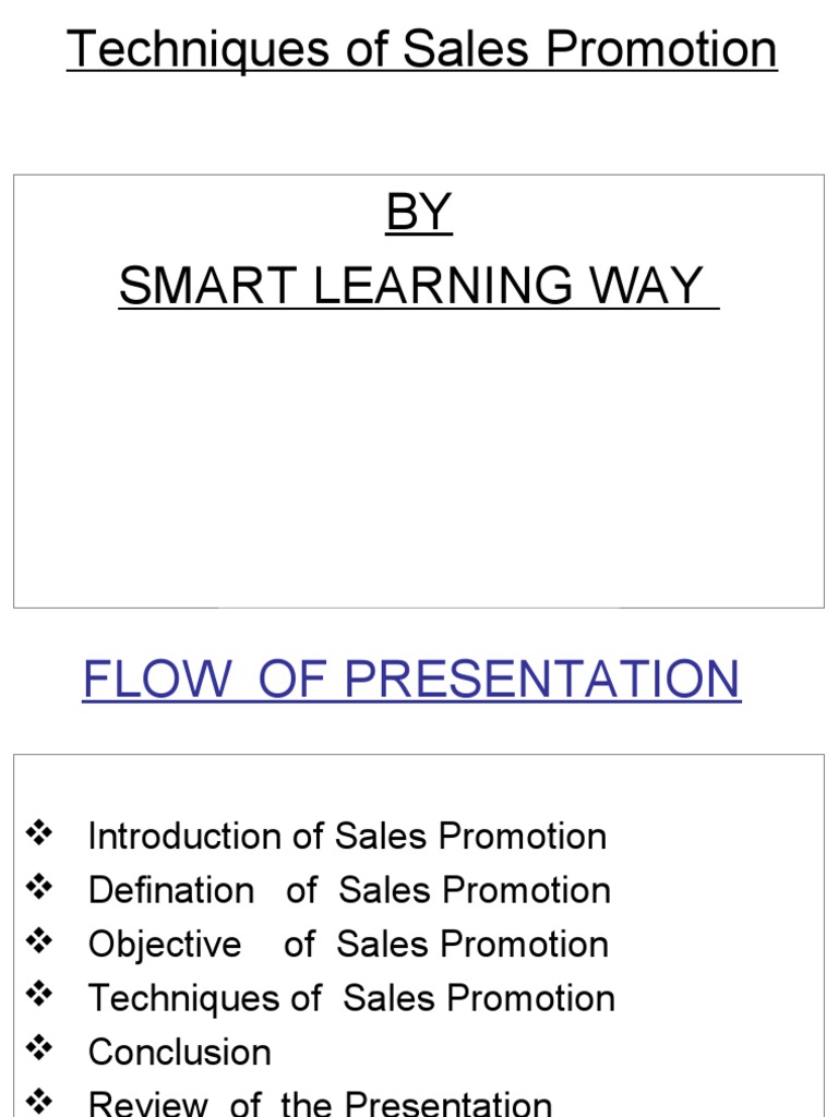 Sales Promotion Techniques Explained | PDF | Sales | Coupon