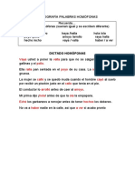 Dictado Homófonas PDF