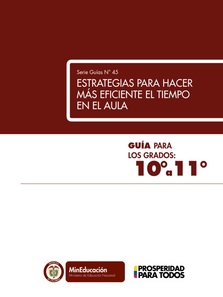 Estrategias para Hacer Mas Eficiente en El Aula de Clase PDF | PDF ...