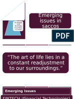 Emerging Issues in Saccos