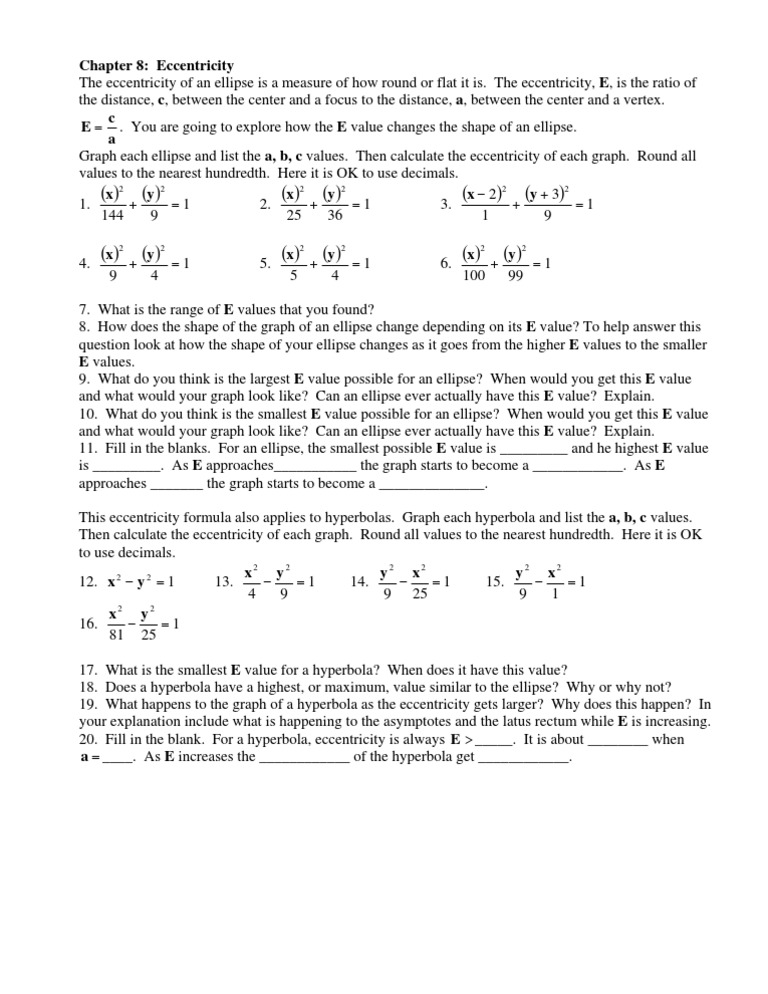 Eccentricty | PDF | Discrete Mathematics | René Descartes