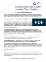 CDIAN001 Stability Considerations When Designing Microwave Power Amplifiers