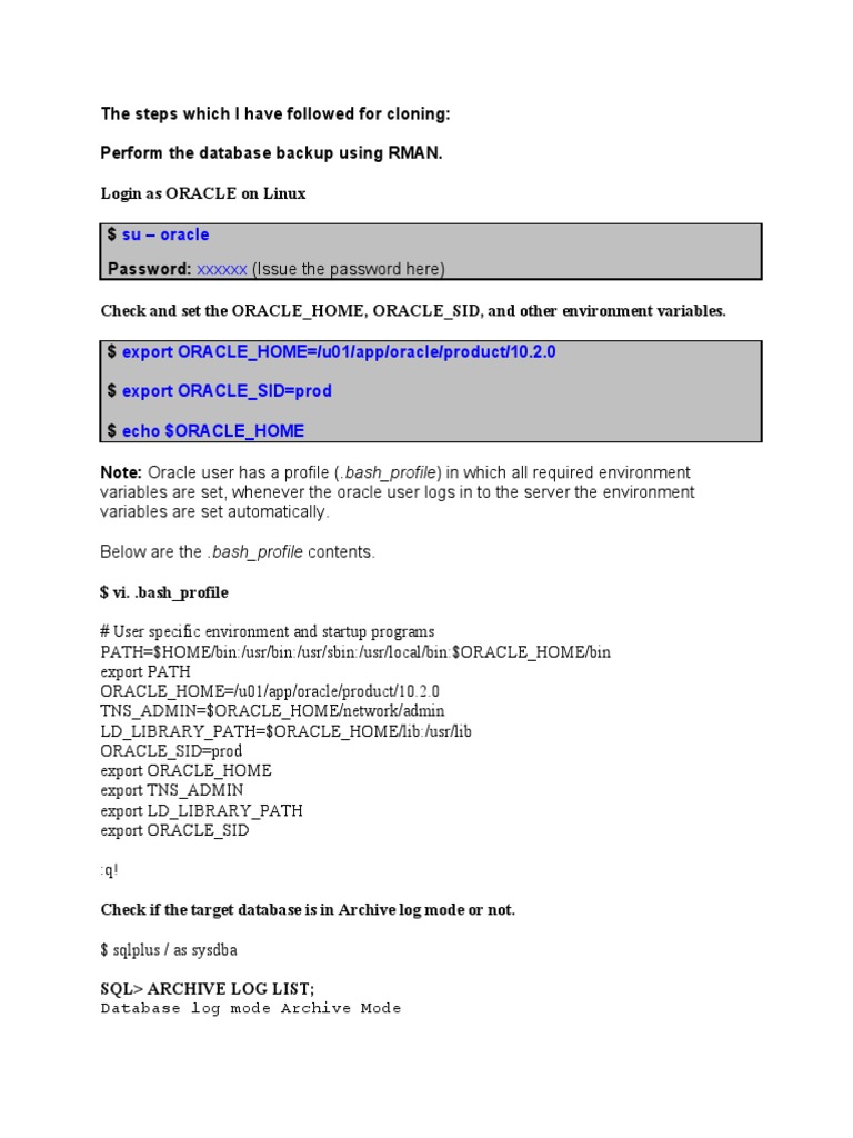 Rman Clonning | PDF | Computer File | Oracle Database