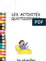 Les Activites Quotidiennes Dictionnaire Visuel Liste de Vocabulaire - 36282