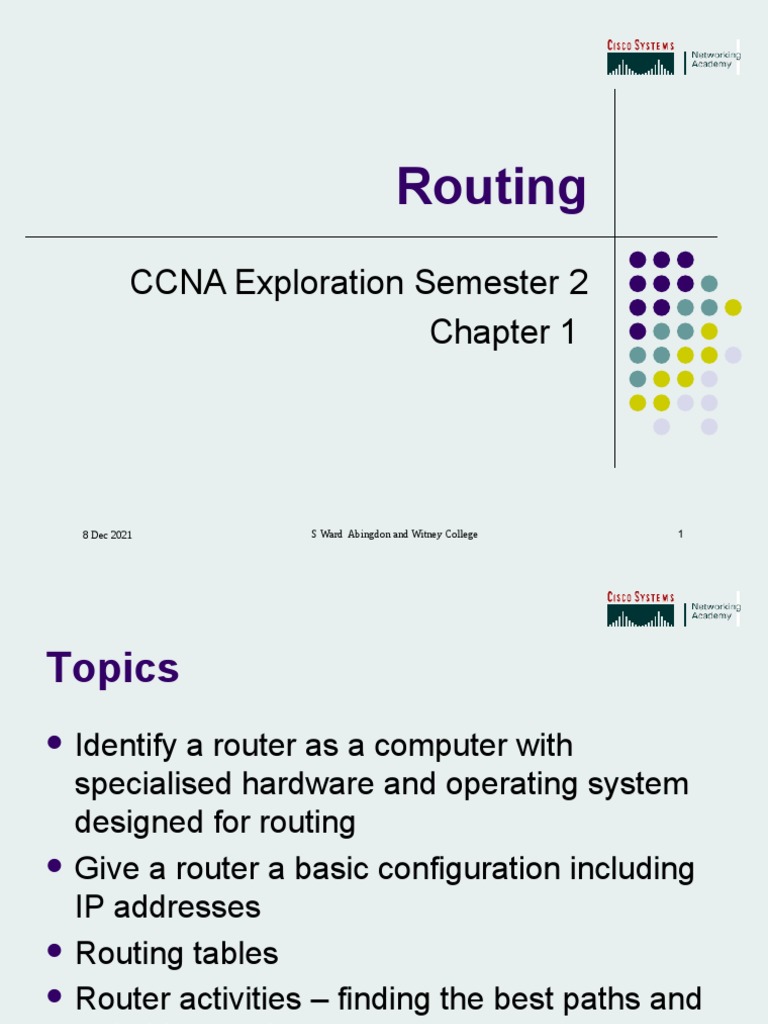 Router Configuration and Functions Guide | PDF | Routing | Router ...