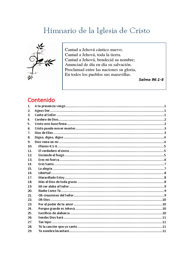 Himnario de la Iglesia de Cristo | PDF | Cristo (título) | Jesús