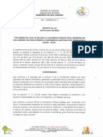 Decreto 26 - Declara Calamidad P.