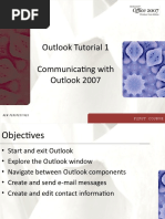 Outlook Tutorial 1 Communicating With Outlook 2007: First Course