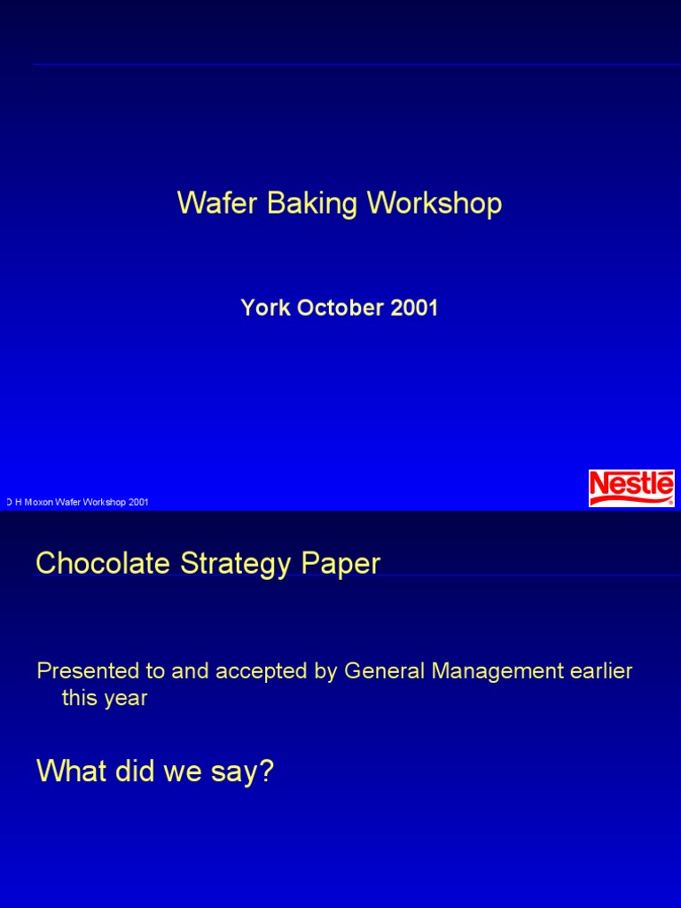 2001 Chocolate Market Strategy Overview | PDF | Brand | Chocolate