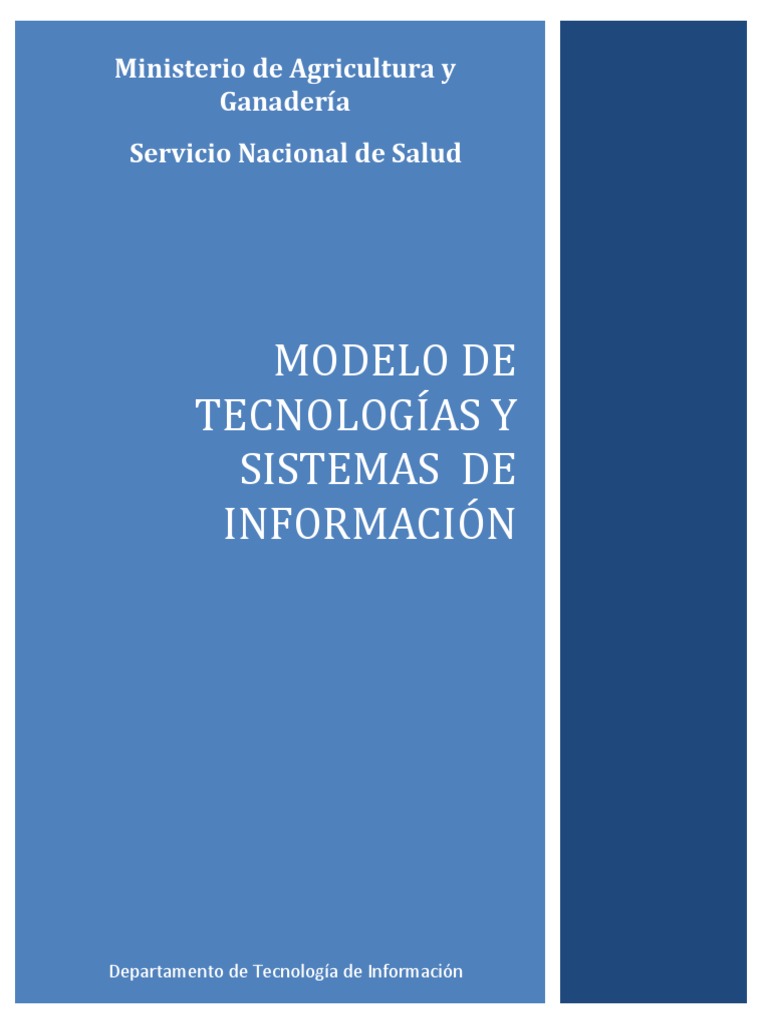 Modelo de Tecnologias y Sistemas de Informacion | PDF | La seguridad ...
