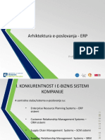 Arhiktektura E-Poslovanja - ERP