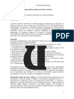 Las Políticas Públicas Educativas en El Estado Ecuatoriano.