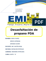 PDA Desasfaltación Por Propano