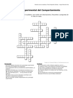 Crucigrama Análisis Experimental PDF