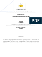 Flujograma Sobre La Evaluación Del Examen Médico Ocupacional