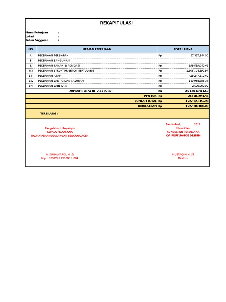 Form Hitung Besi | PDF
