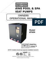 Aquatherm Digital HP Owners Manual AT600 - 1