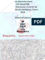 Clase 1. Contexto Químico de Las Células PDF