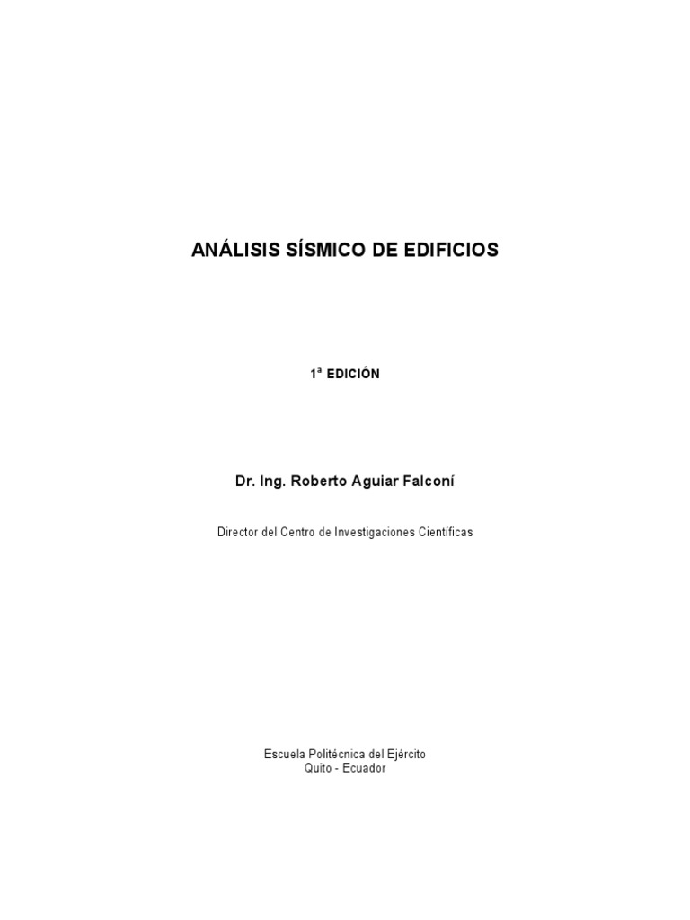 Analisis Sismico De Edificio Pdf Pdf Placas Tectónicas Temblores