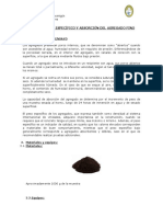 PESO ESPECÍFICO Y ABSORCIÓN DEL AGREGADO