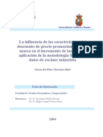 La Influencia de Las Caracteristicas Del Descuento de Precio Promocional y de La Marca en El Incremento de Las Ventas Aplicacion de La Metodologia SVM Con Datos de Escaner Minorista 0 PDF