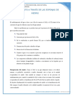 Proceso de endulzamiento por adsorción utilizando esponja de hierro