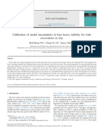 Calibration of Model Uncertainties in Base Heave PDF