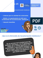 Chequéalo No 15 Entrevista de Caracterización-Asistencia - Criterios para El Agendamieto 2020 PDF