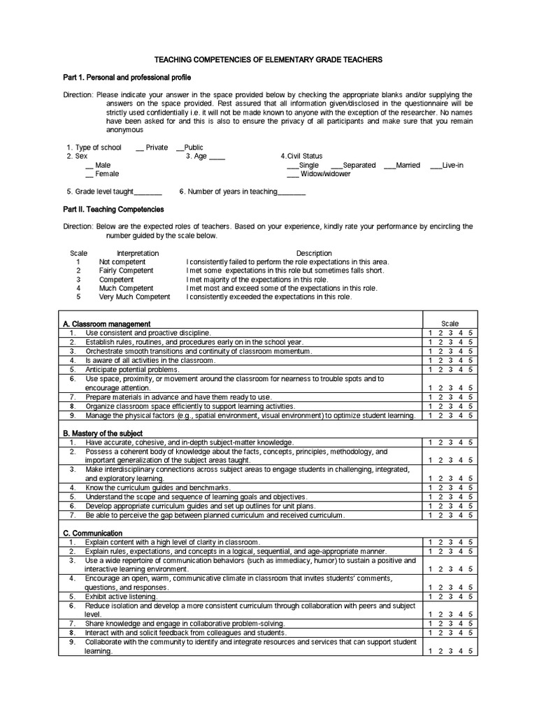 Questionnaire1 Unep | PDF | Curriculum | Learning