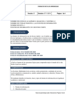 RUTA DE APRENDIZAJE 1 Fuentes de Informacion