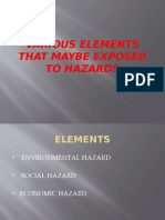 Various Elements That Maybe Exposed To Hazards