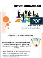 STRUKTUR ORGANISASI. by Nina Triolita, SE, MM. Pertemuan Ke 10 Pengantar Bisnis PDF