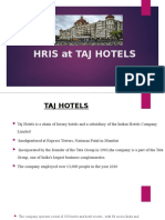 HRIS at TAJ HOTELS