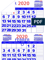 CALENDARIO TAMAÑO CARTA