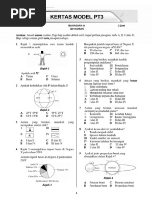 Kertas Model Pt3 Modul Aktiviti Pintar Bestari Geografi Tingkatan 3 Pdf Pdf