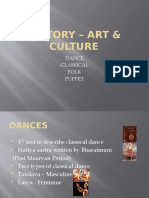 History Art and Culture Dance