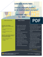 Rekrutmen Pendamping KOTAKU Bali - 2020 PDF