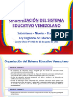 LOE 1999 - Subsistema y Niveles