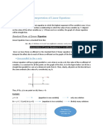 Interpretation of Linear Equations