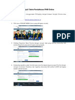 Petunjuk Teknis Pendaftaran PMB Online PDF