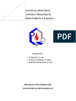 PANDUAN PENULISAN LAPORAN Lab Uji Bahan