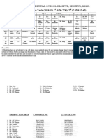 Time Table Tution 18-19