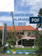 Kecamatan Srono Dalam Angka 2013 PDF
