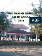 Kecamatan Srono Dalam Angka 2016 PDF