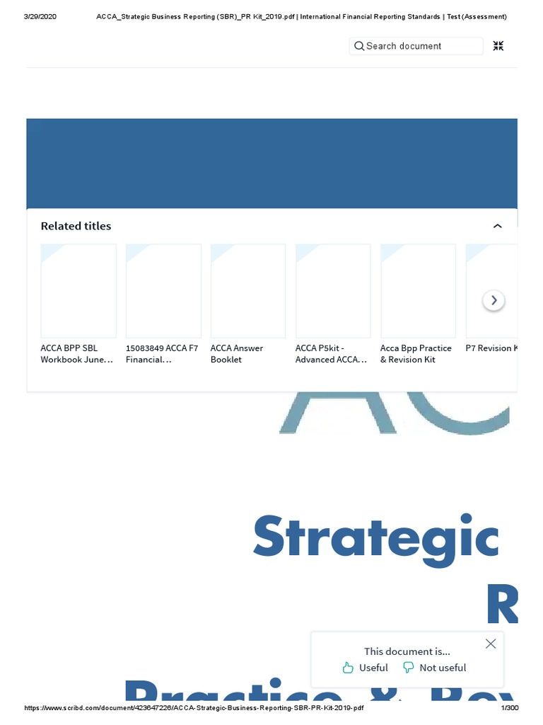 STRATEGIC BUSINESS REPORTING SBR ACCA visual data 2