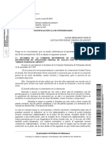 Notificación Acuerdo Pleno Concesión Uso Calles - Airsoft PDF